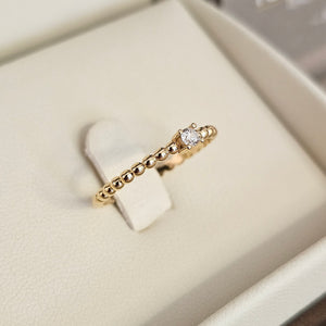 750er Gelbgold Kugelring mit Zirkon – fein & modern (3)