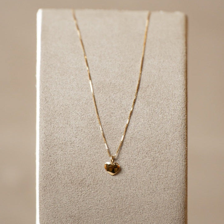 Halskette mit Herz-Anhänger – 750 Gelbgold