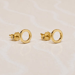 Kreis-Ohrstecker aus 750 Gelbgold (3)