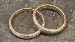 Rotgold Rund Hammerfinne